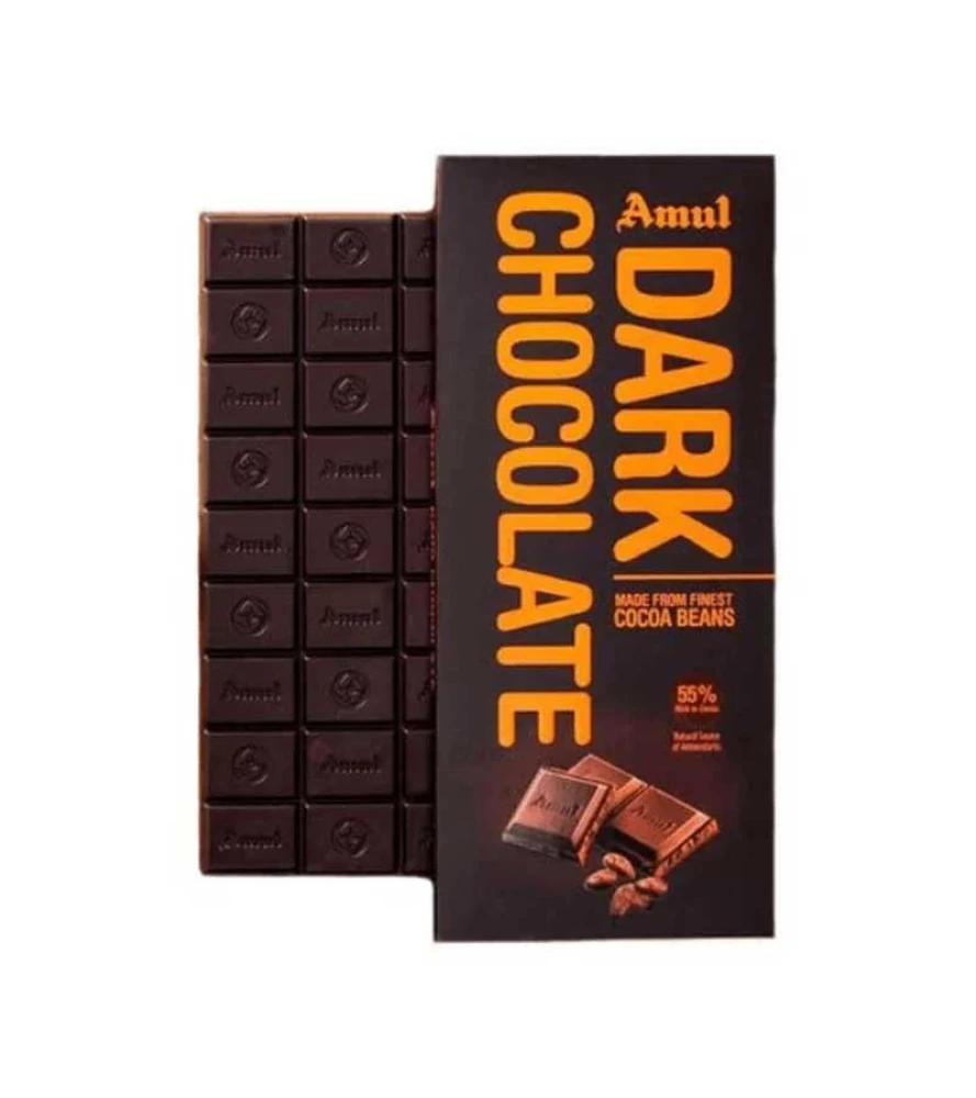 Amul 55% Cocoa Dark Chocolate Bar 150gm