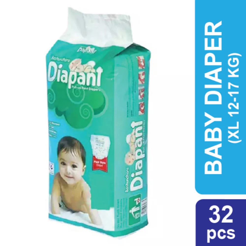 Bashundhara Diapant Baby Diaper XL (12-17kg)  32 Pcs