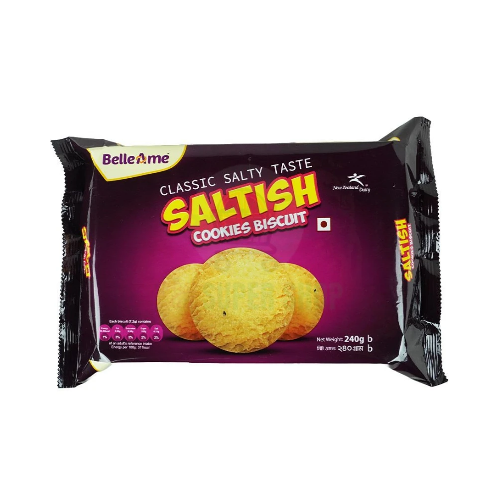 Belleame Classic Salty Taste Saltish Cookies Biscuit 240gm