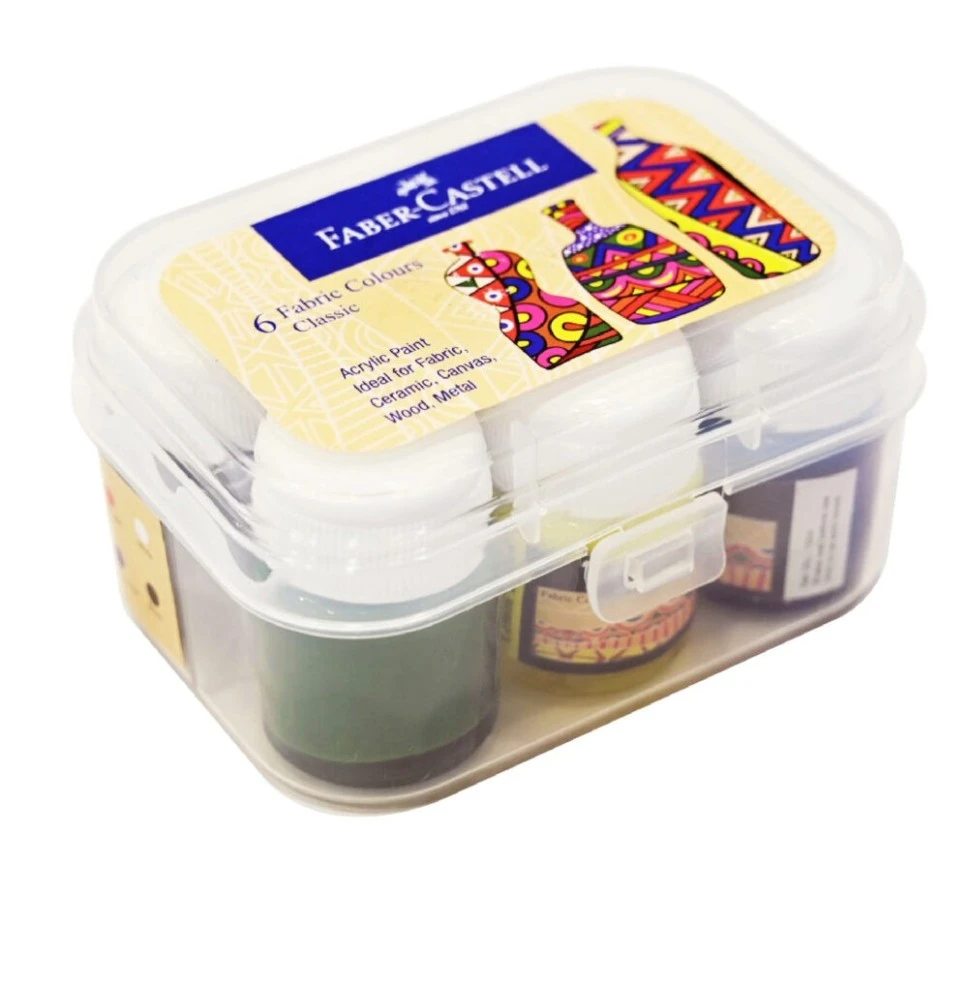 Faber-Castell Fabric Color 6x10Ml 1Box
