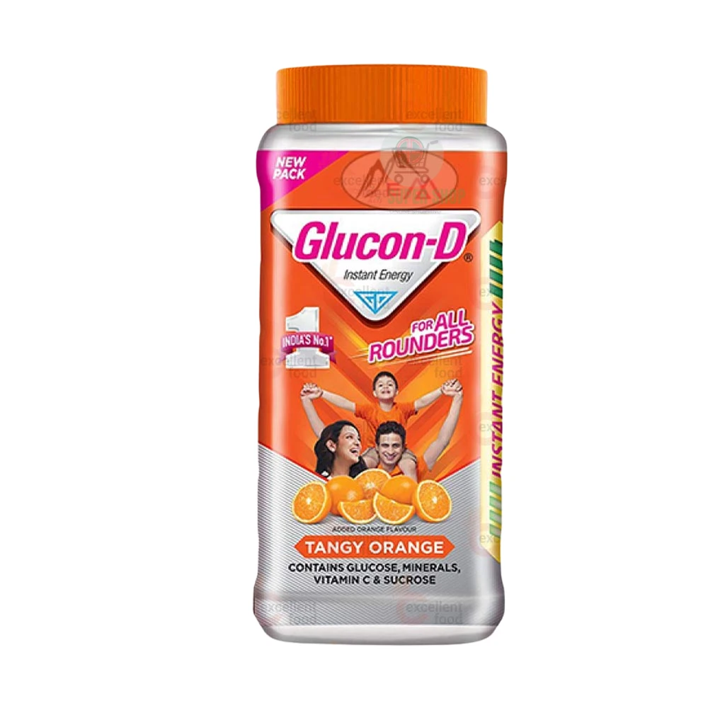 Glucon-D Tangy Orange Instant Energy Glucose Powder 400gm