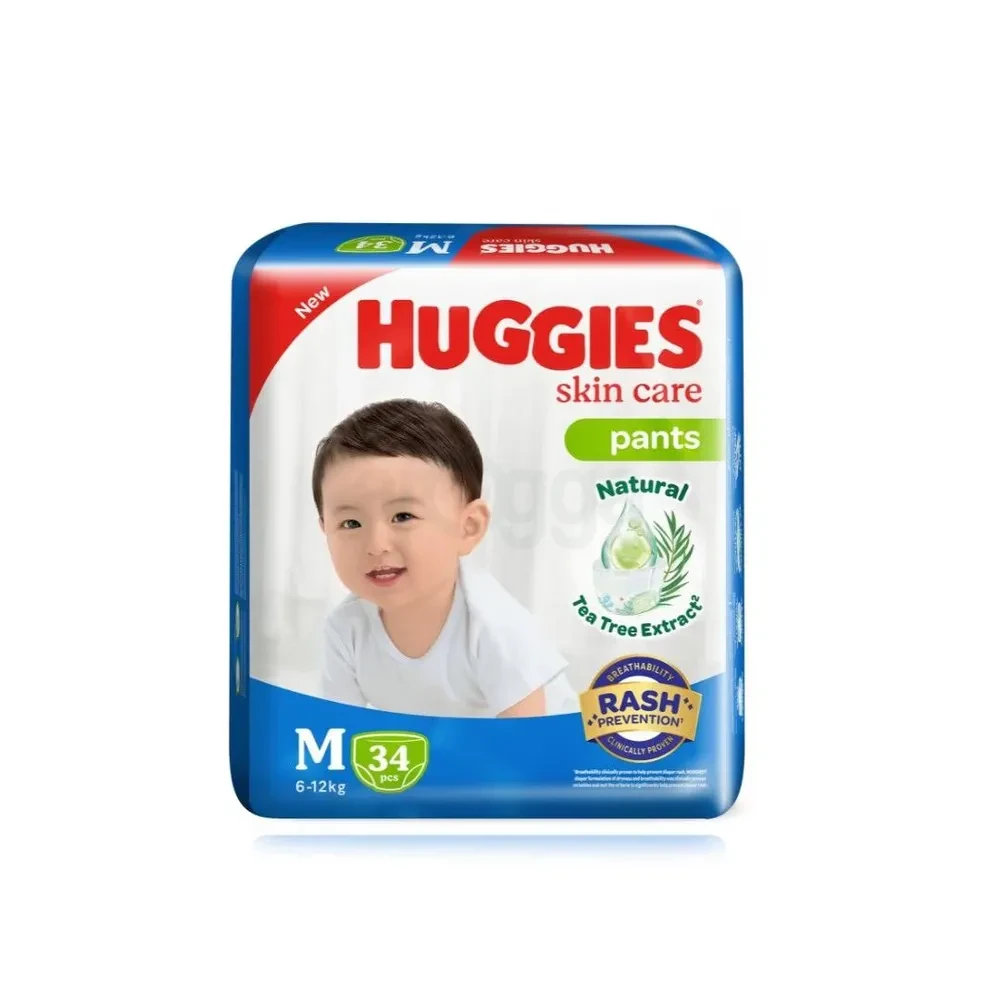 Huggies Skin Care Pants M 7-12kg 34pcs