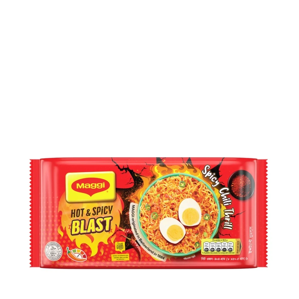 Maggi Hot & Spicy Masala Blast - 8pcs