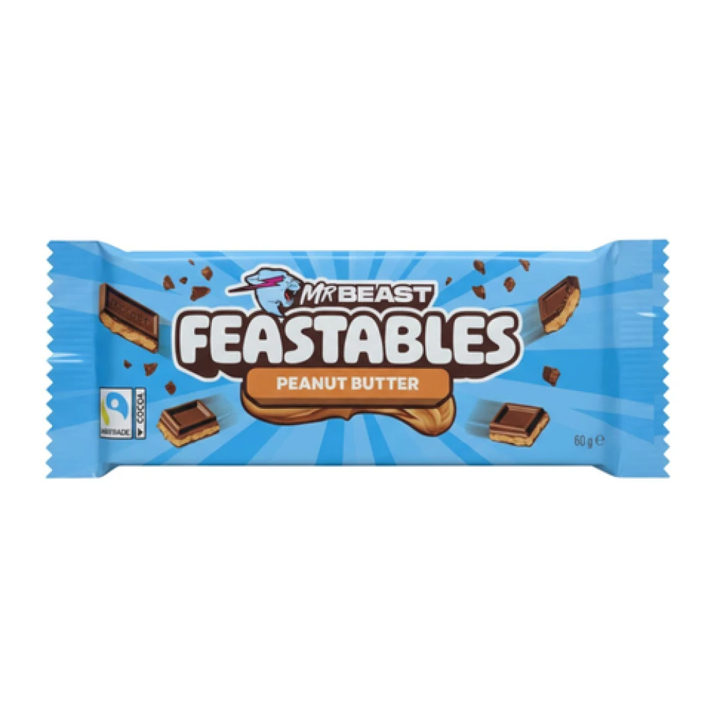 Mr Beast Feastables Peanut Butter Chocolate 60g
