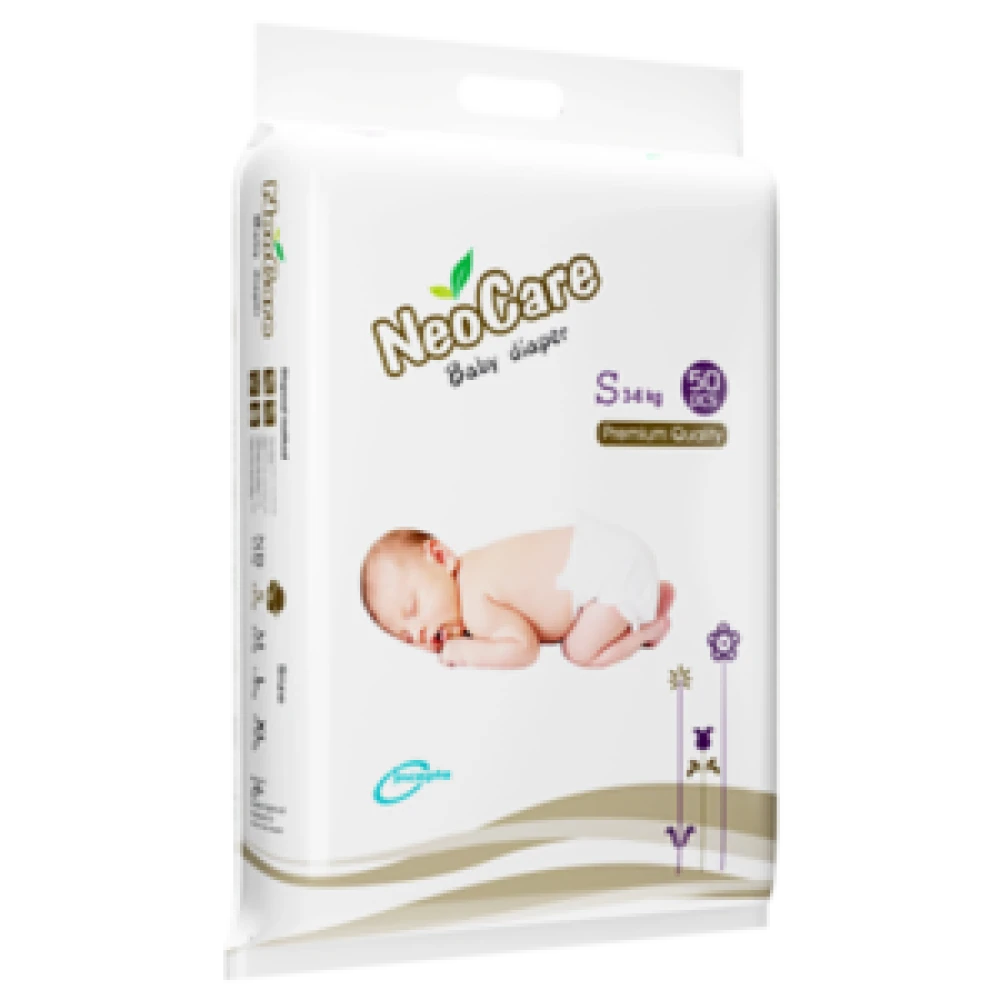 Neocare Belt System Baby Premium Diaper S (3-6 kg) 50pcs