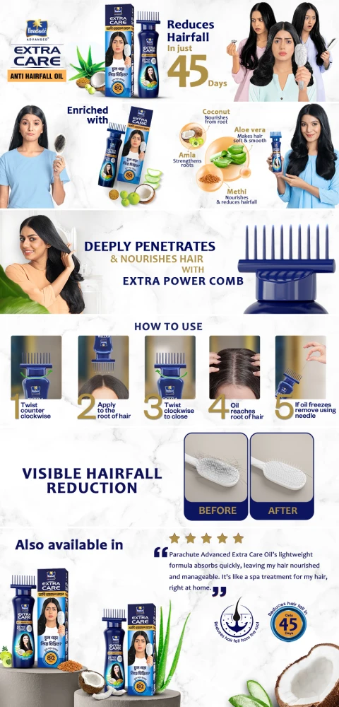 Parachute Hair Oil Anti Hairfall Oil Extra Care 150ml