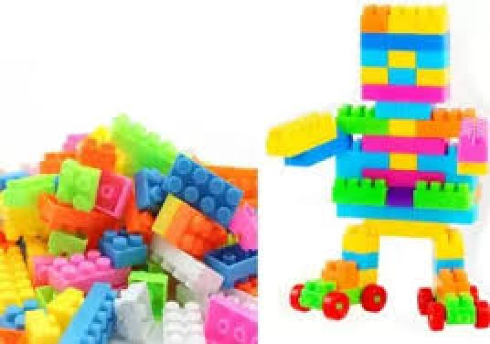 Play and Learn Building Blocks For Kids 72 Pcs
