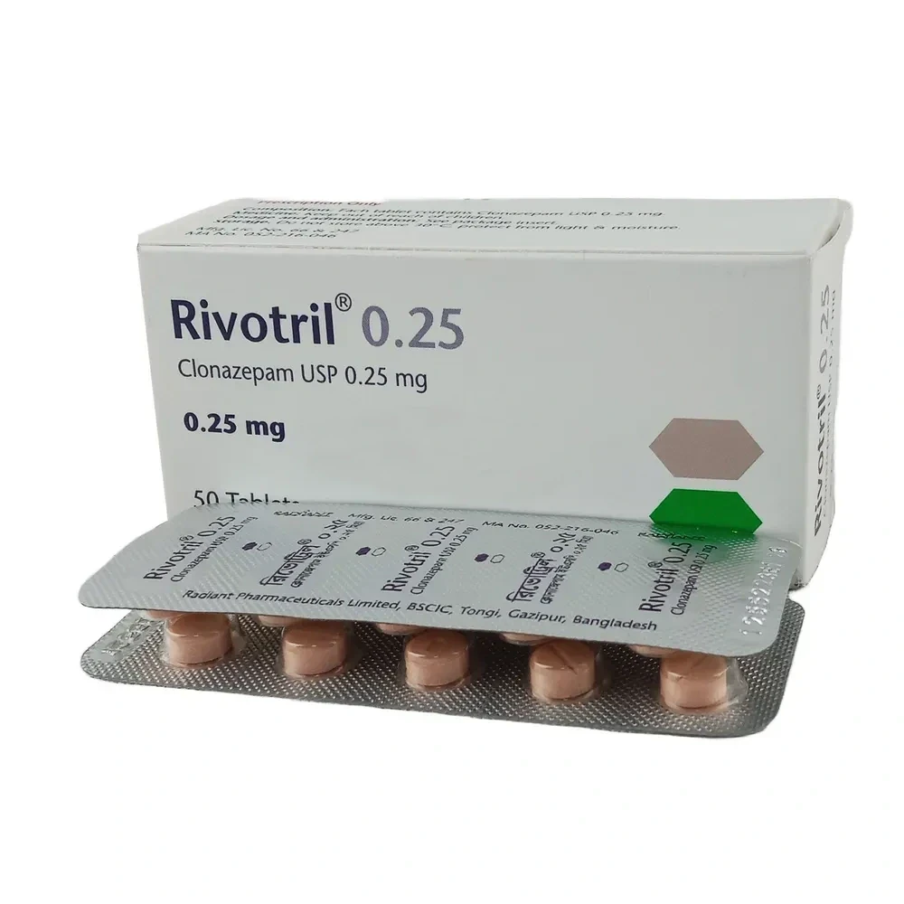 Rivotril 0.25mg Tablet