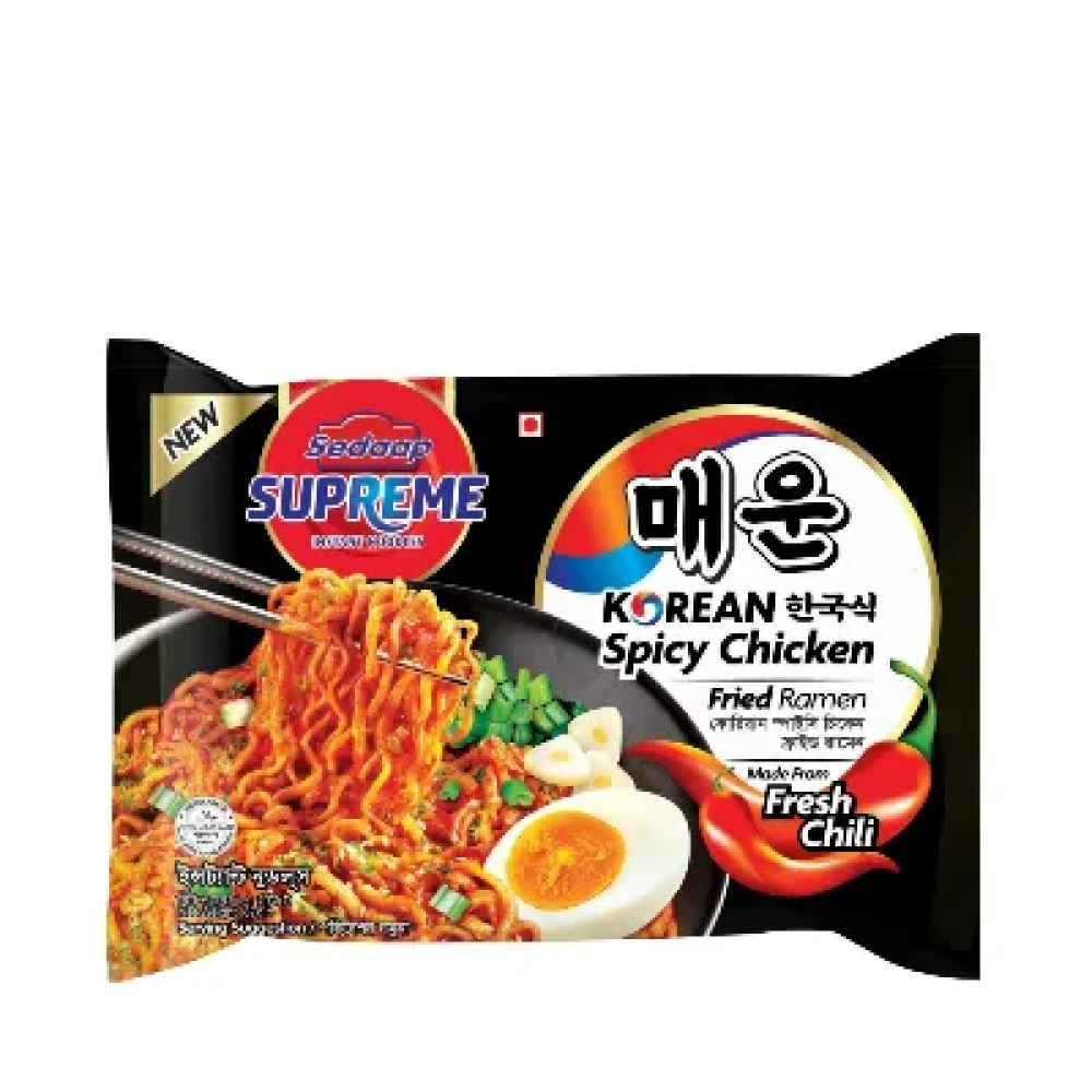 Sedaap Supreme Korean Spicy Chicken Noodles 87g