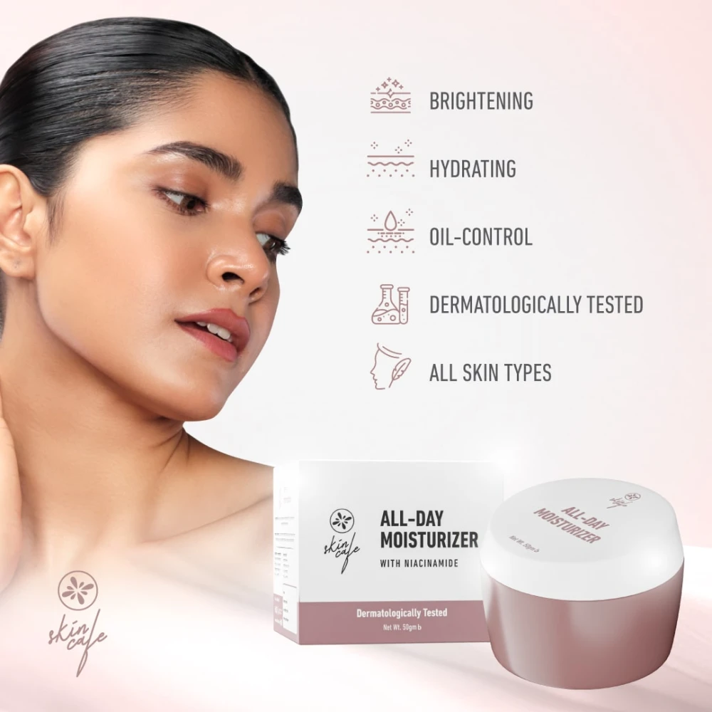 Skin Cafe All-Day Moisturizer With Niacinamide 50gm