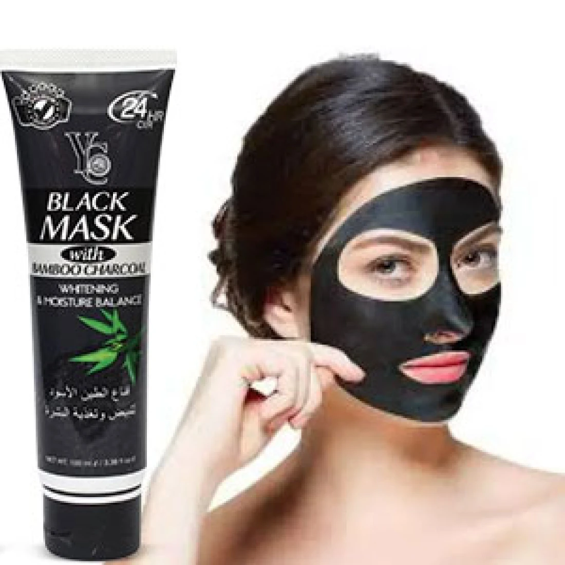 YC Black Mask With Bamboo Charcoal 100g