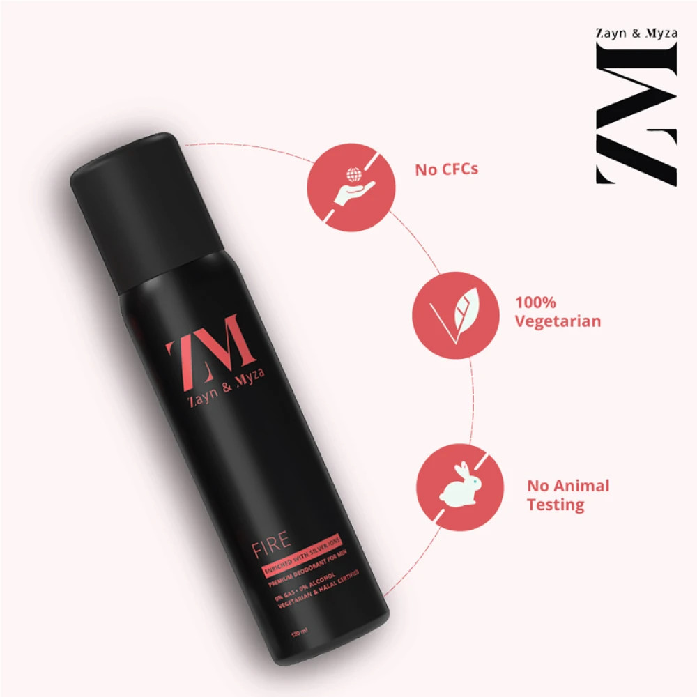 Zayn & Myza FIRE Body Spray for Men 120ml