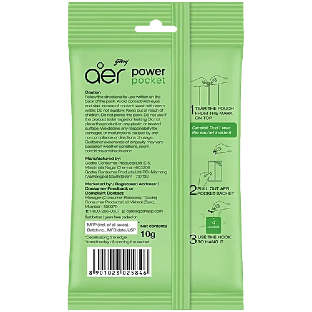 Aer Power Pocket Bathroom Freshener Jasmine 10g