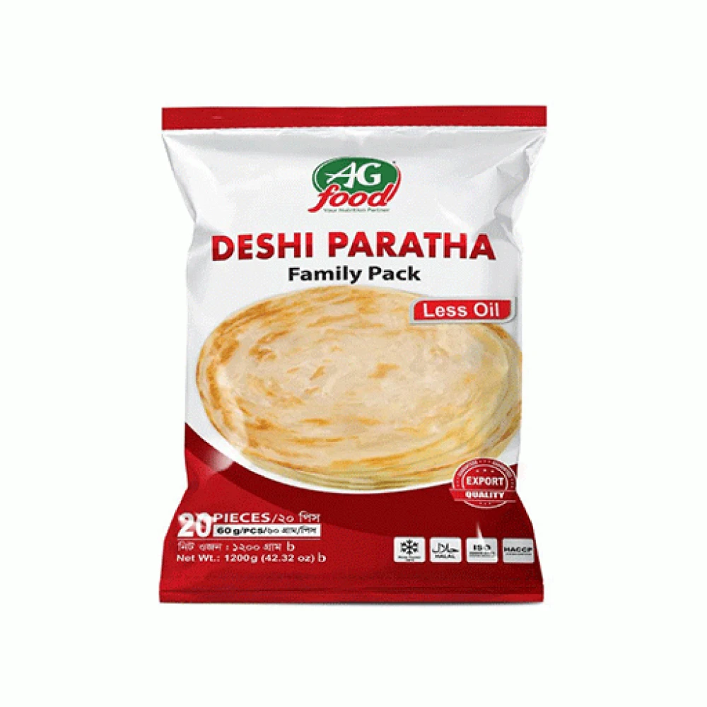 AG Food Deshi Paratha Family Pack Less Oil 20Pcs
