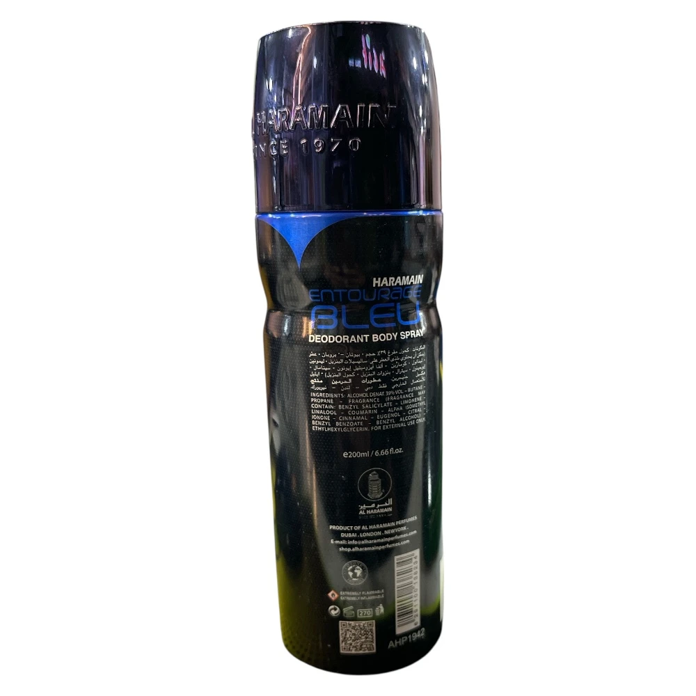 Al Haramain Entourage Bleu Deodorant Body Spray 200ml