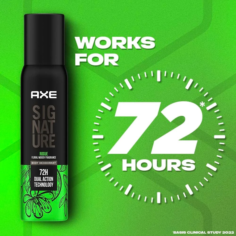 Axe Signature Rogue Floral Woody Fragrance Body Deodorant 122ml