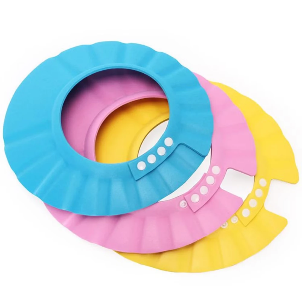 Baby Bath Shower Cap With Soft Material For Protecting Eyes And Ears