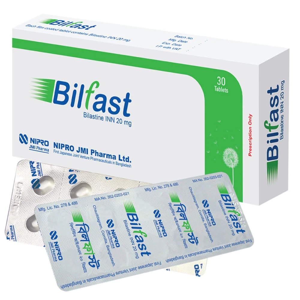 Bilfast 20 mg Tablets