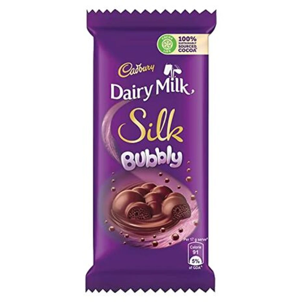 Cadbury Dairy Milk Silk Bubbly Chocolate 50g