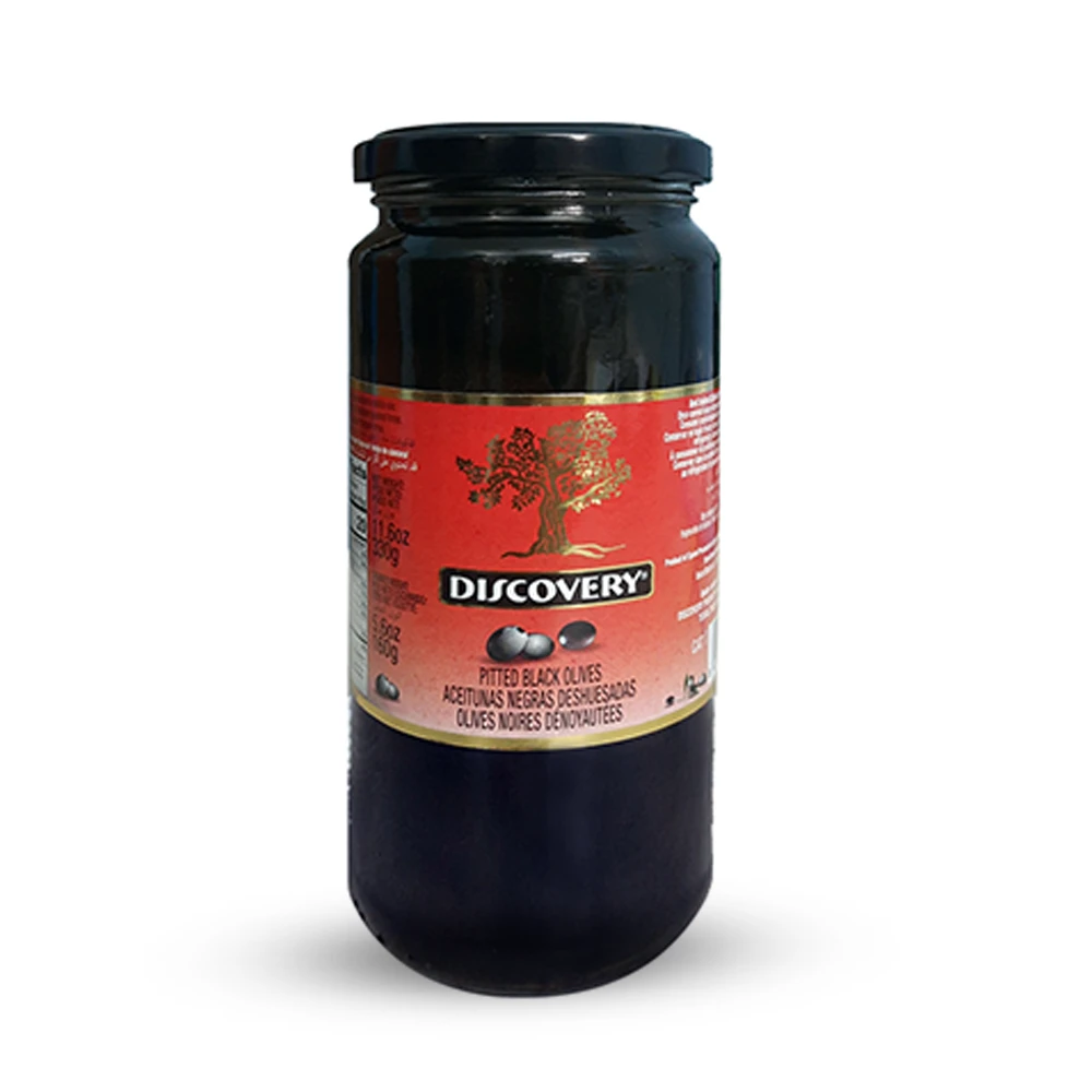 Discovery Pitted Black Olives - 330gm