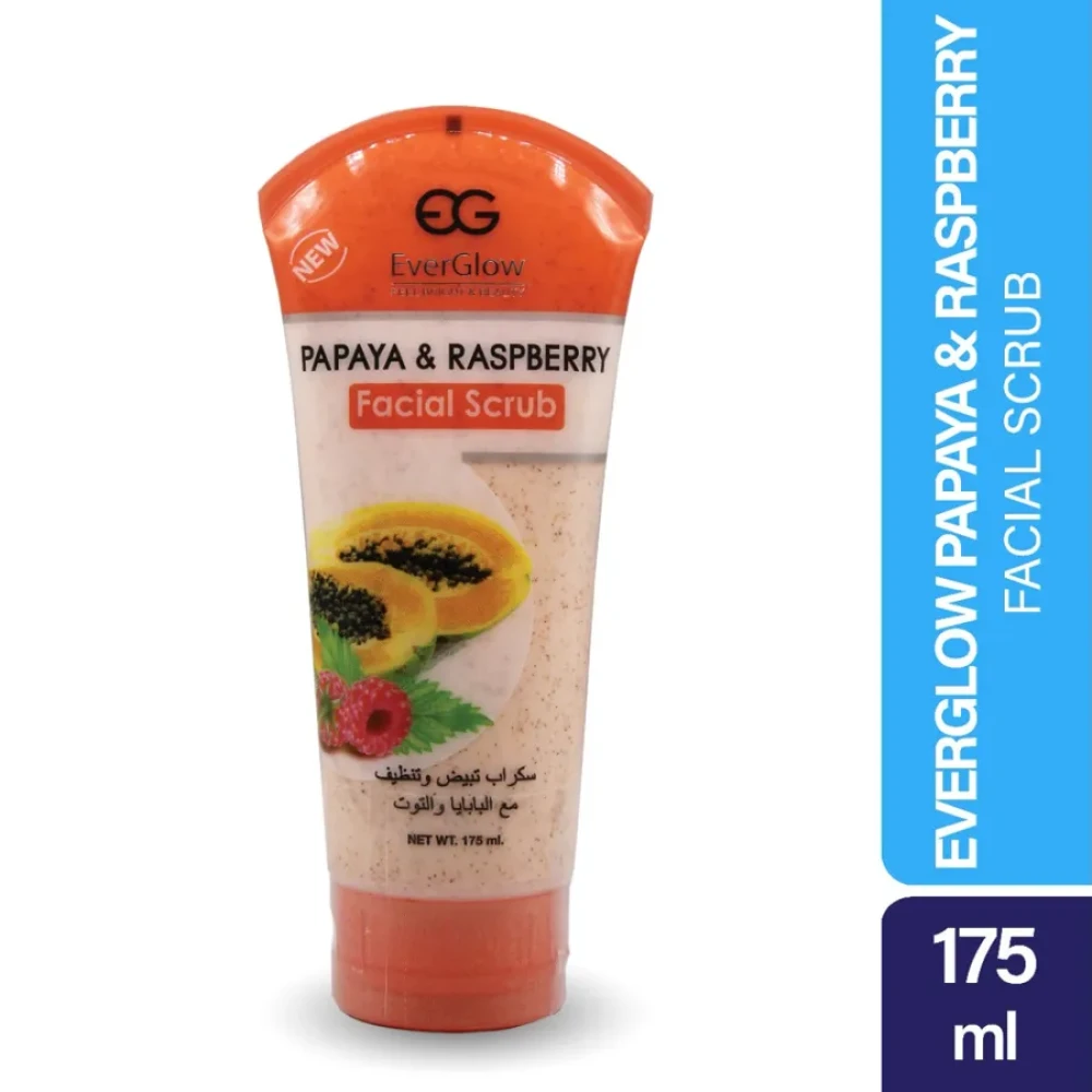 EG EverGlow Papaya with Raspberry Facial Scrub -175ml