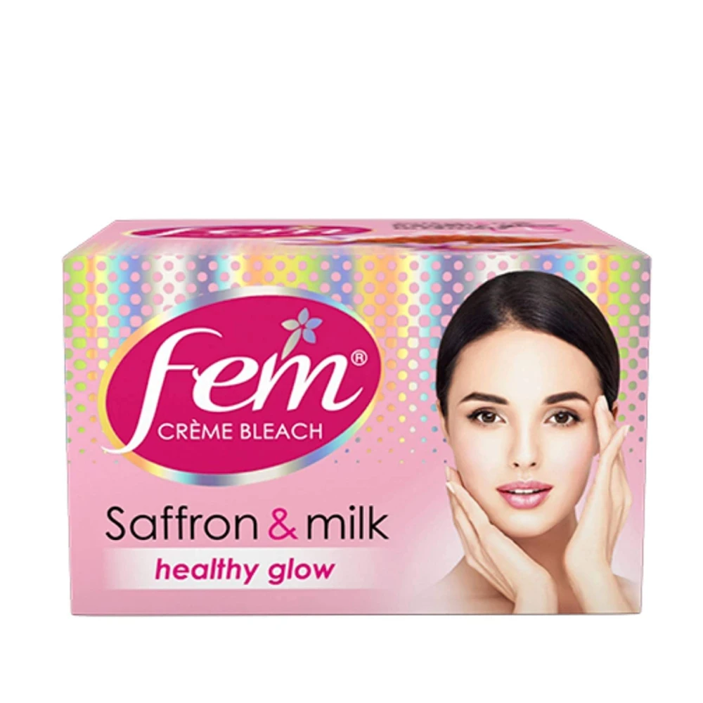 Fem Creme Bleach Saffron & Milk Healthy Glow Cream 24g