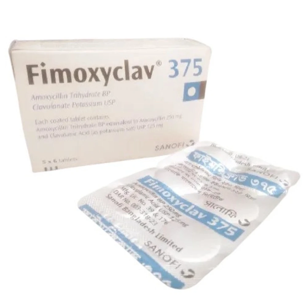 Fimoxyclav 375mg Tablet