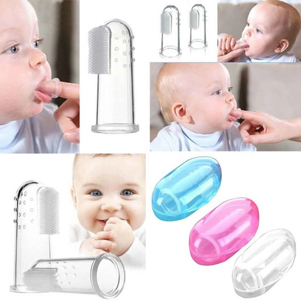 Finger baby teeth brush