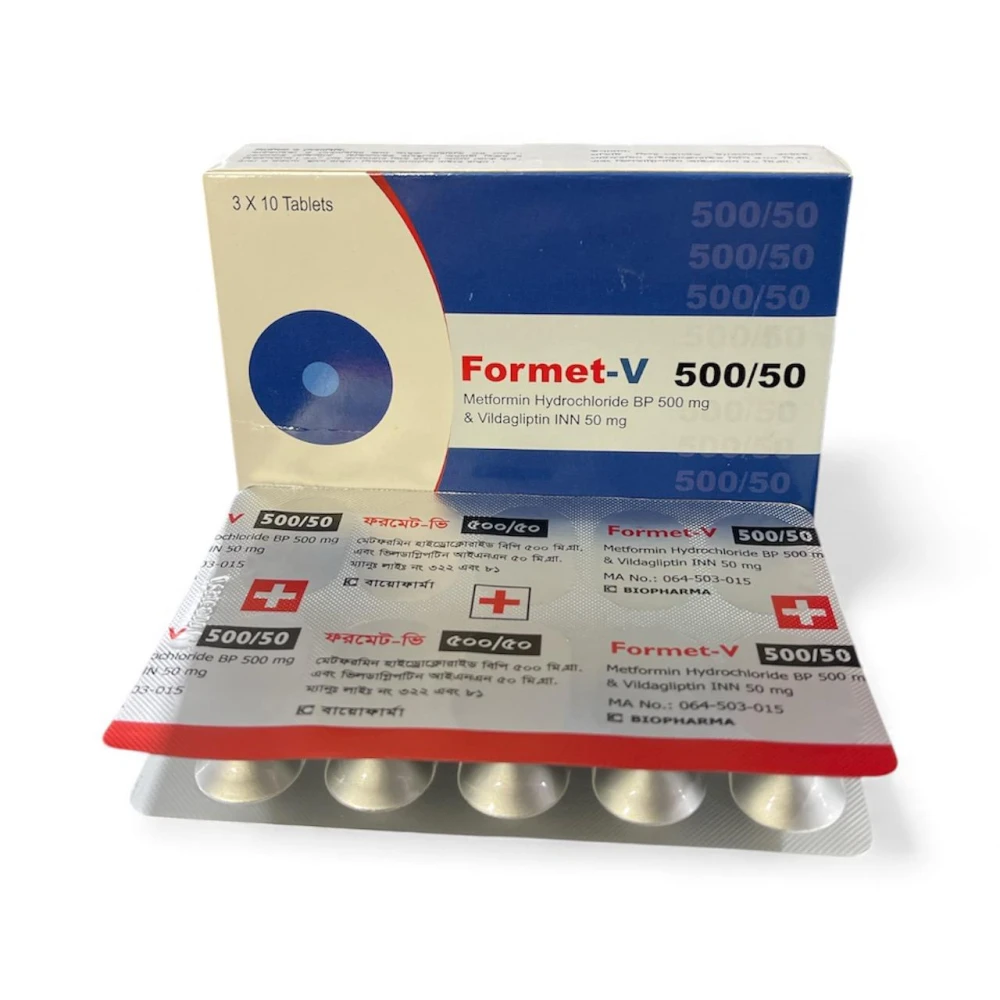 Formet-V 50/500 mg Tablet