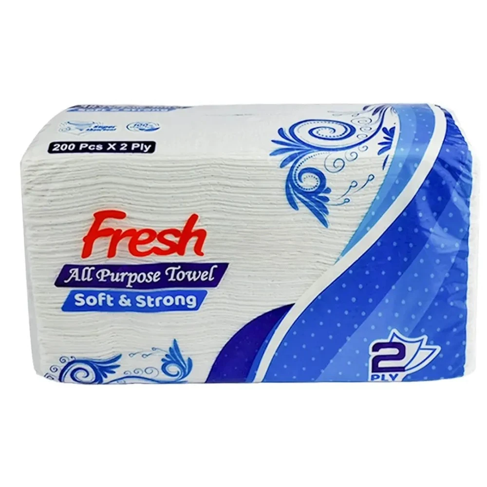 Fresh All Purpose Towels Tissue Soft & Strong 200pcs