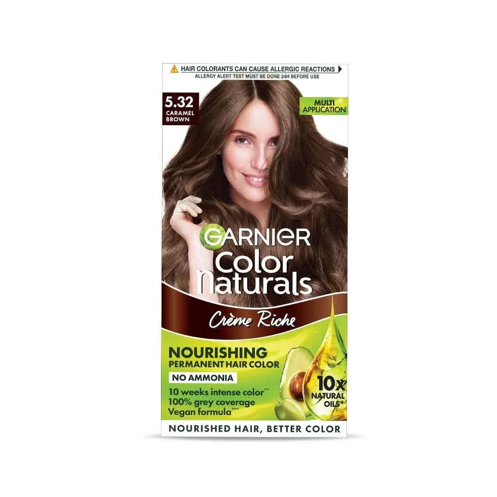 Garnier 5.32 Caramel Brown Hair Color 70ml+60g