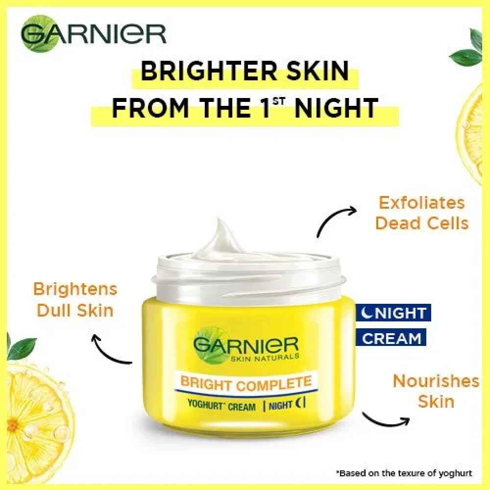 Garnier Bright Complete Vitamin C Serum Night Cream 18g
