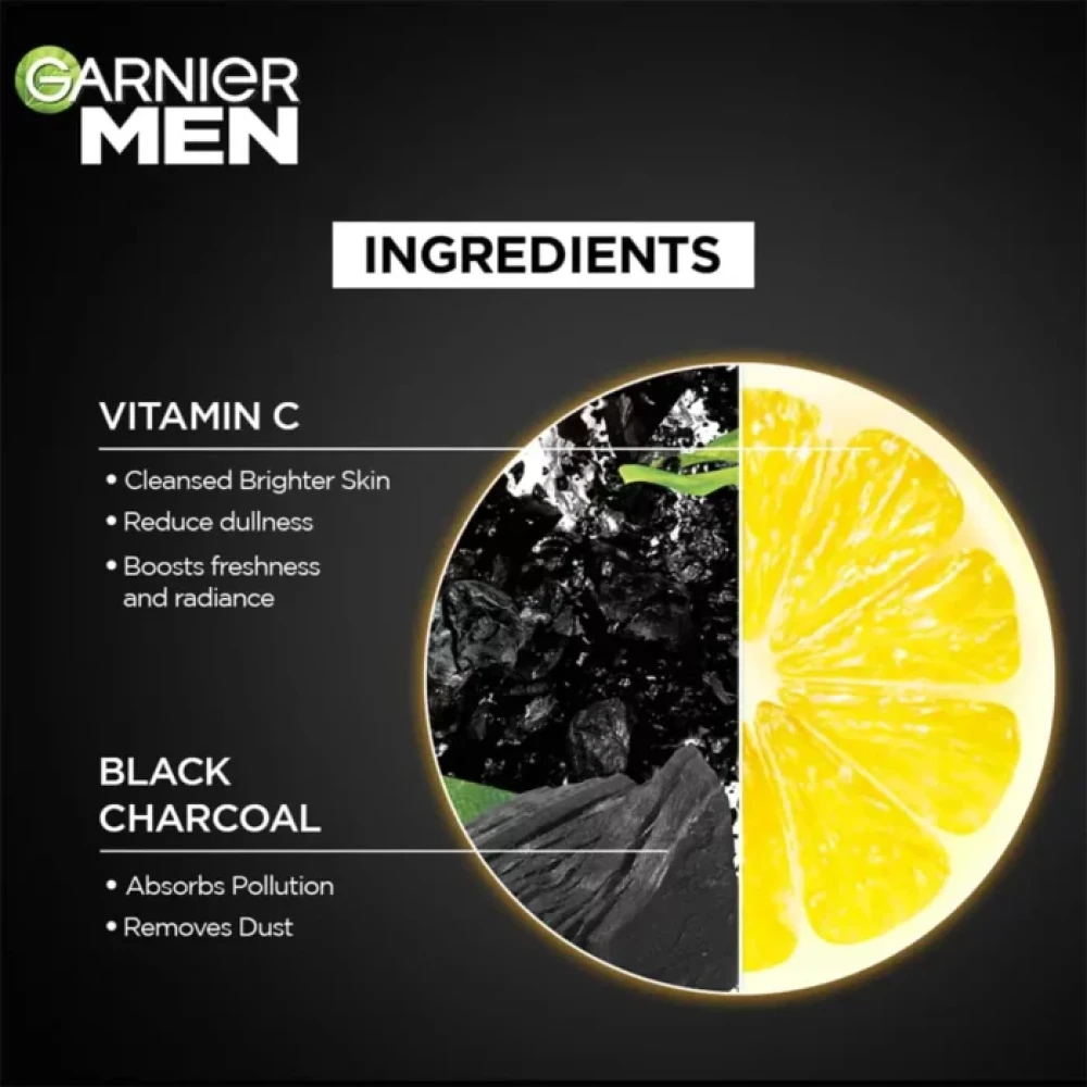 Garnier Men Turbo Bright Face Wash 100g