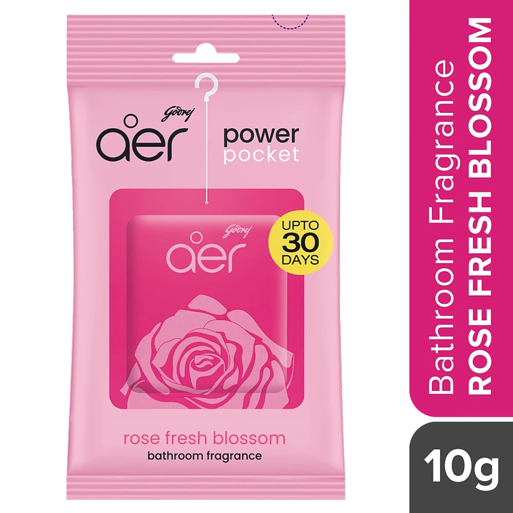 Godrej Aer Power Pocket-Rose Fresh Blossom 10gm