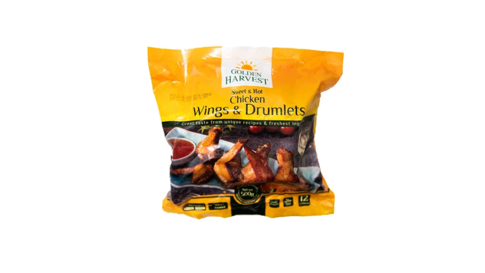 Golden Harvest Sweet & Hot Chicken Wings & Drumlets 500g