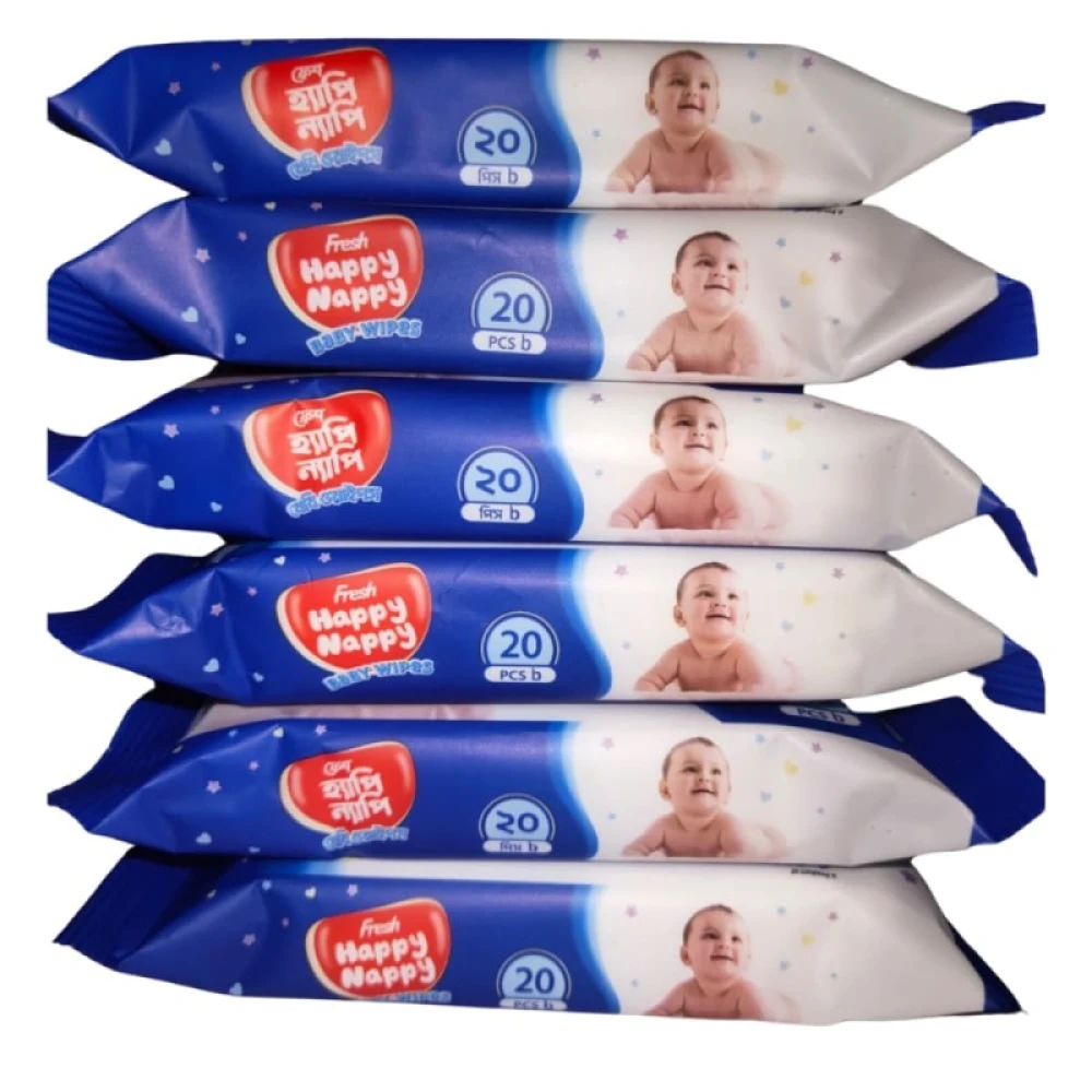 Happy Nappy Baby Wipes 20 pcs