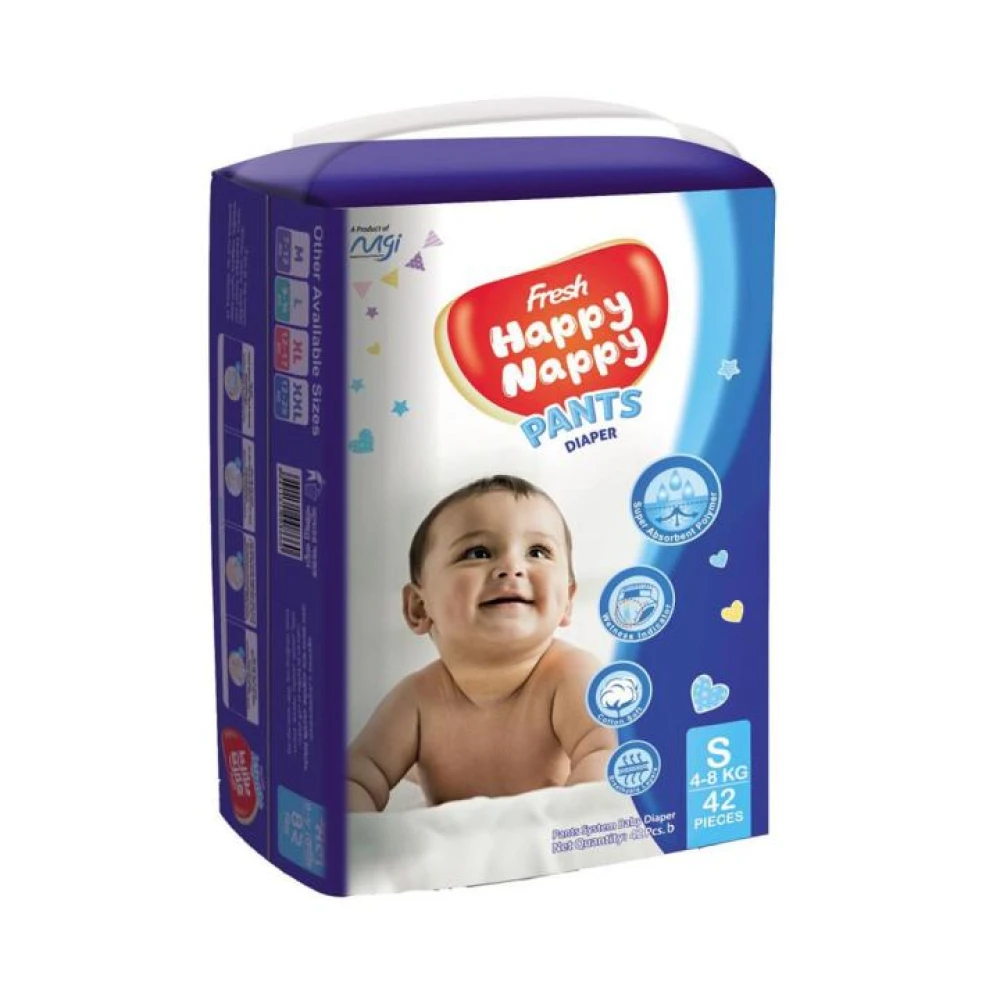 Happy Nappy S Size (4-8kg) 42pcs