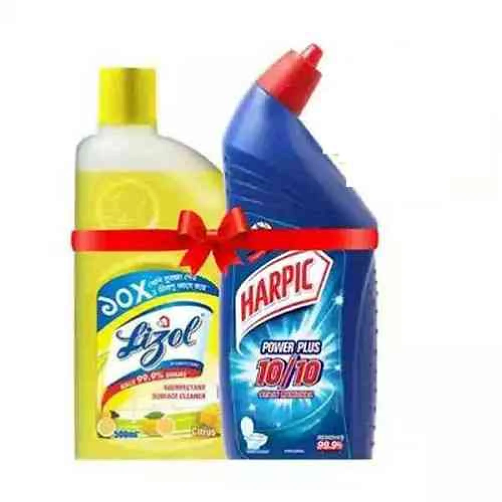 Harpic 750ml+Lizol 500ml Combo Pack