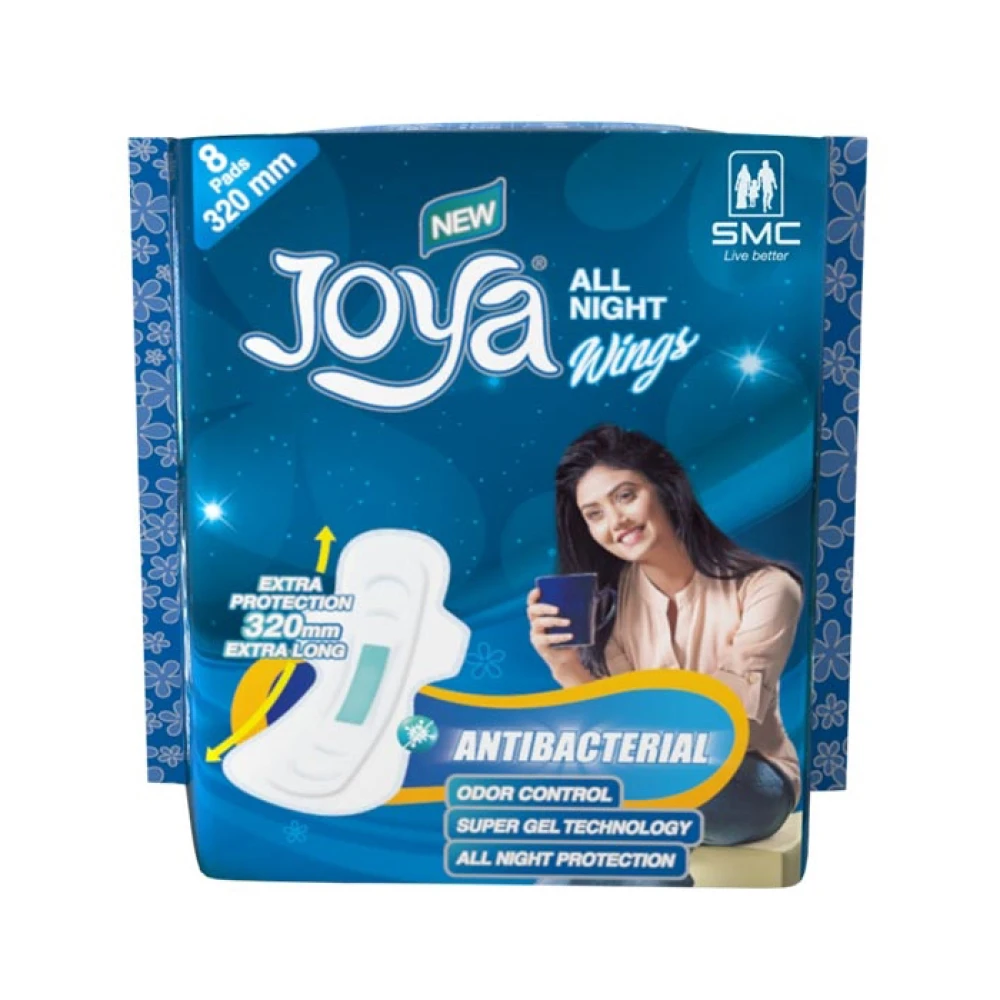 Joya Sanitary Napkin All Night Wings 8 pads