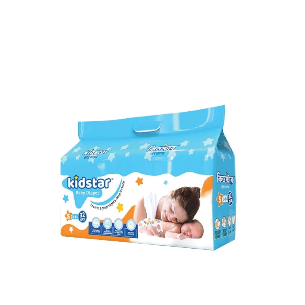 Kidstar Baby Diaper (Size-S 3-8kg