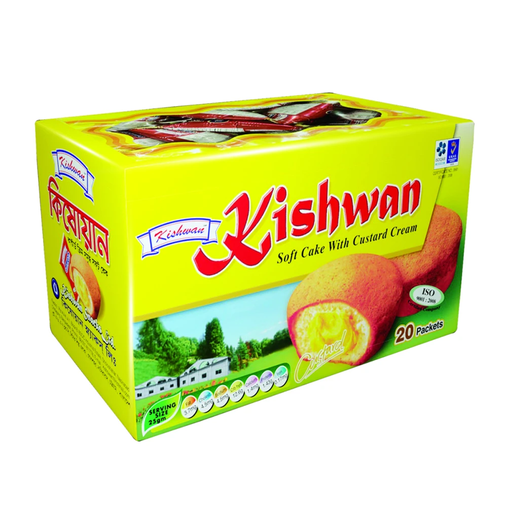 Kishwan Custard Cake 20gm X 20pcs box
