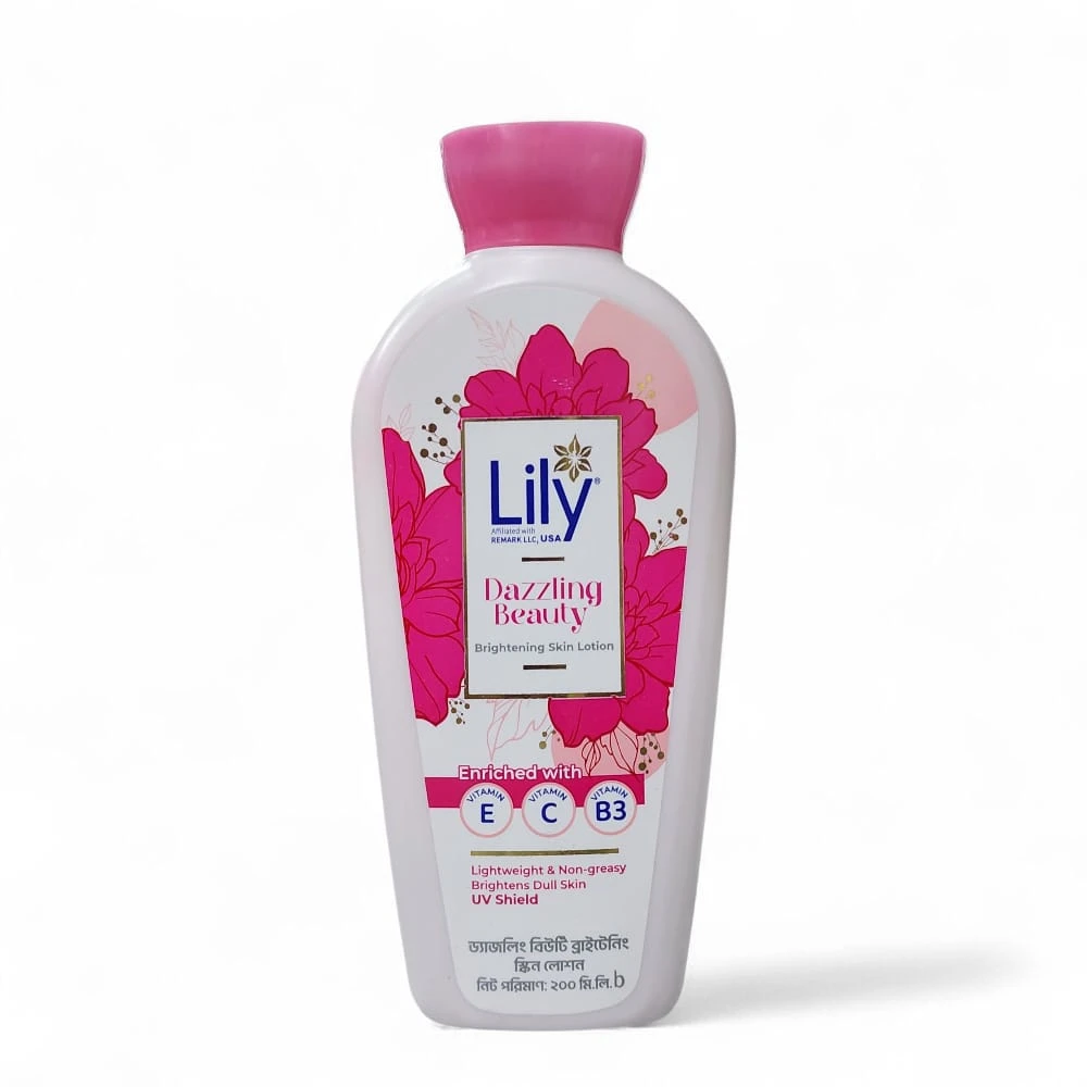 lily dazzling beauty brightening skin lotion 200ml