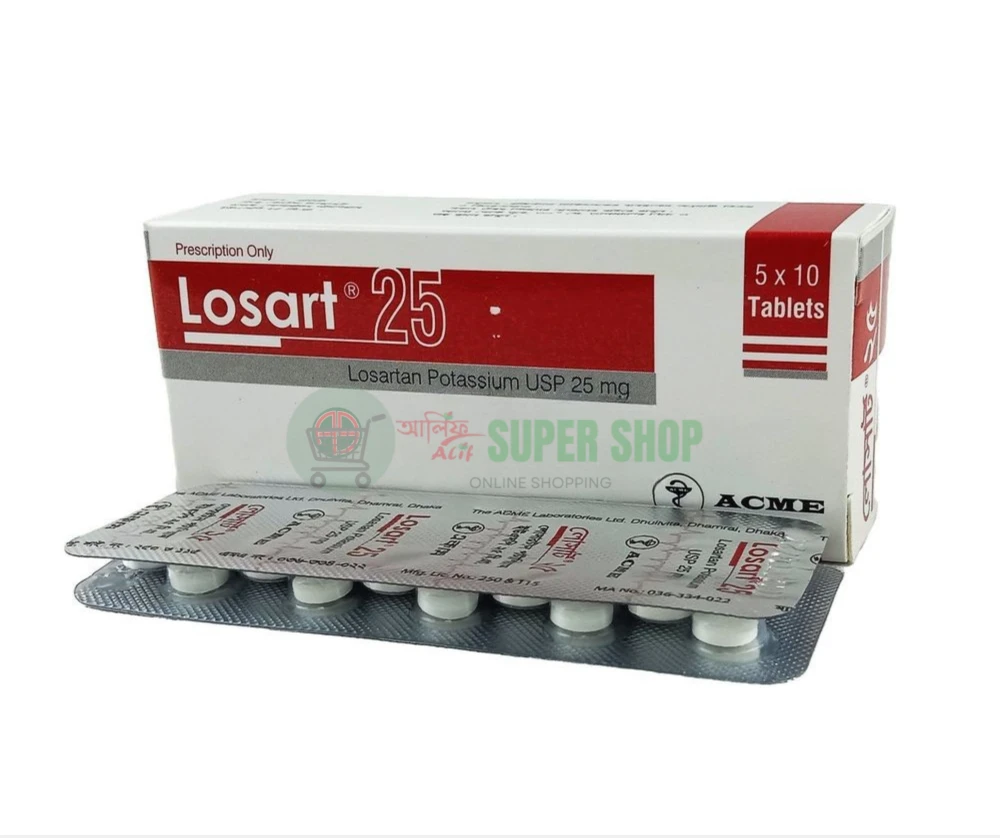 Losart 25mg Tablet