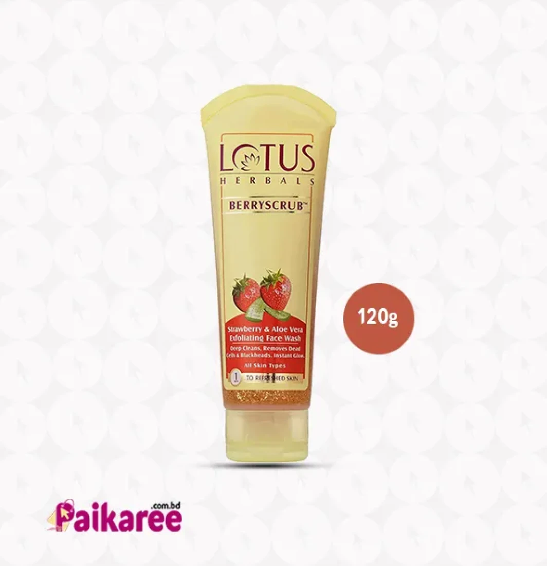 Lotus Herbals Strawberry and Aloe Vera Face Wash 120g
