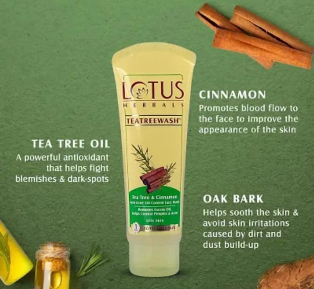 Lotus Herbals Teatreewash Face Wash 120g