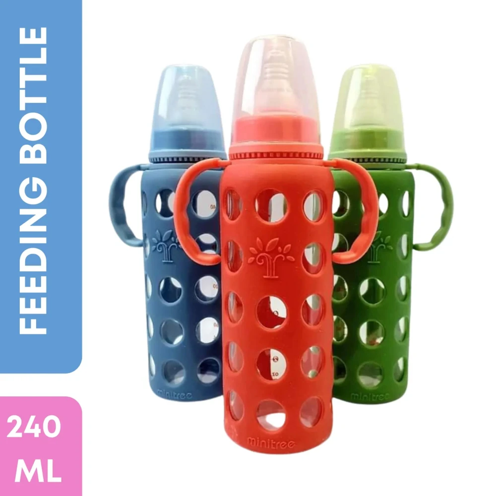 Minitree Glass Feeding Bottle 240ml