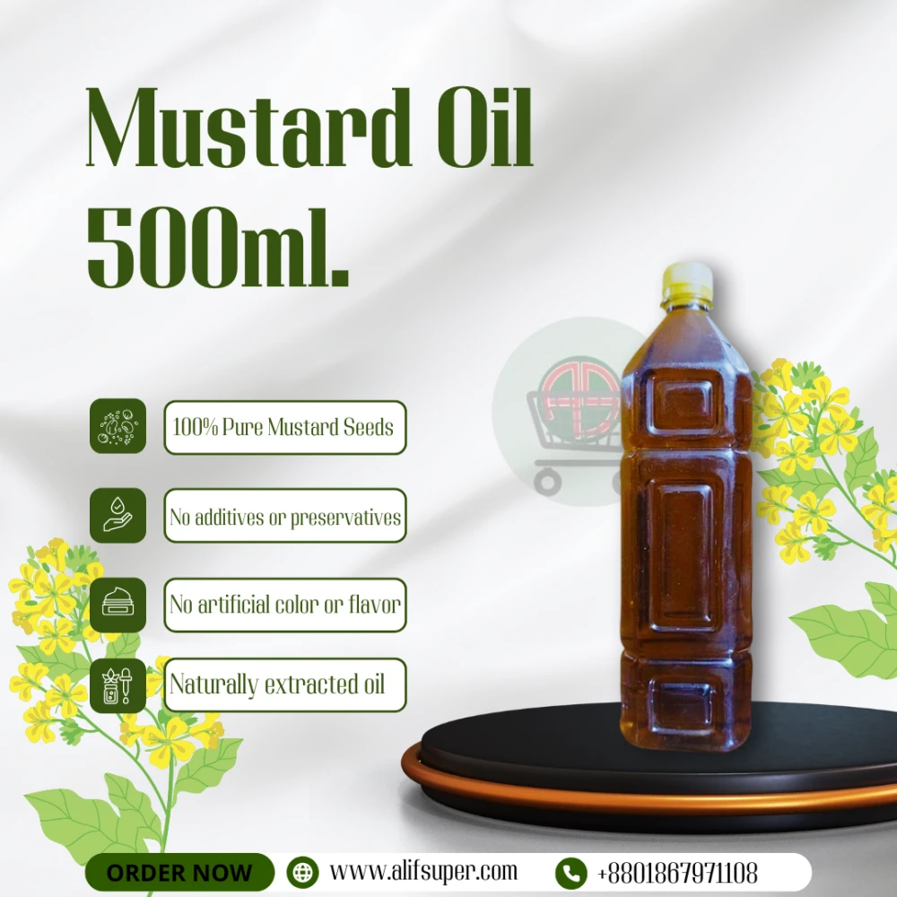 Cold Pressed Mustard Oil 500ml