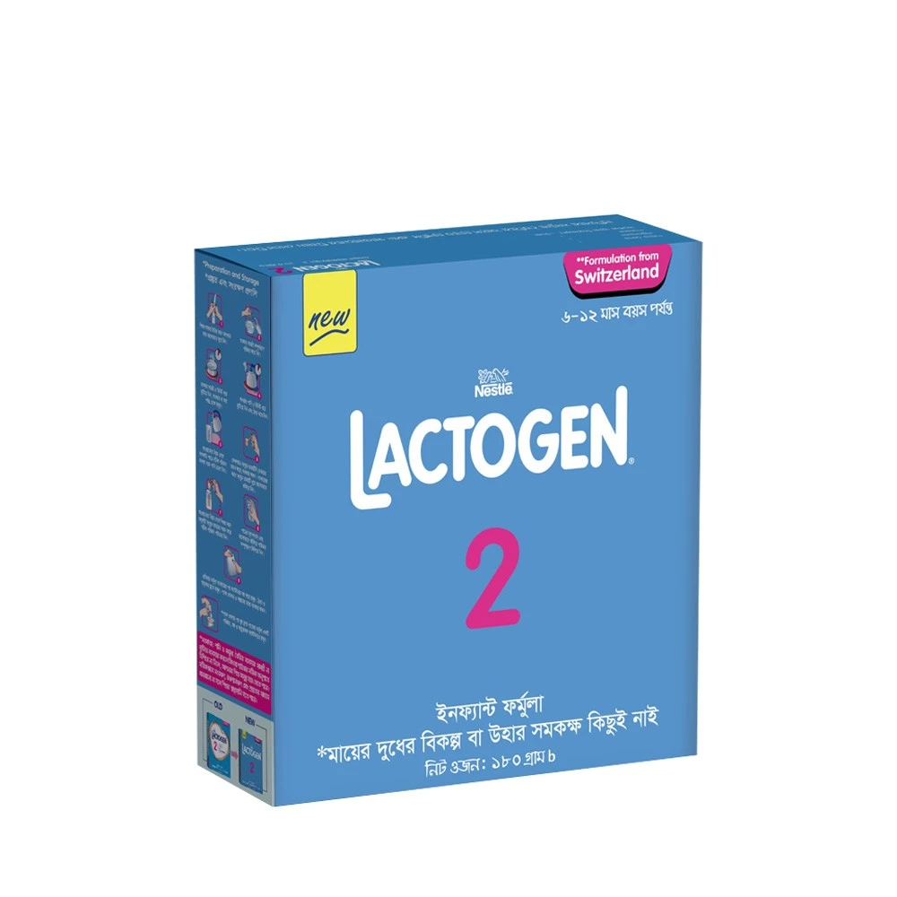 Nestle Lactogen 2 Formula Milk Powder (6-12) 180g