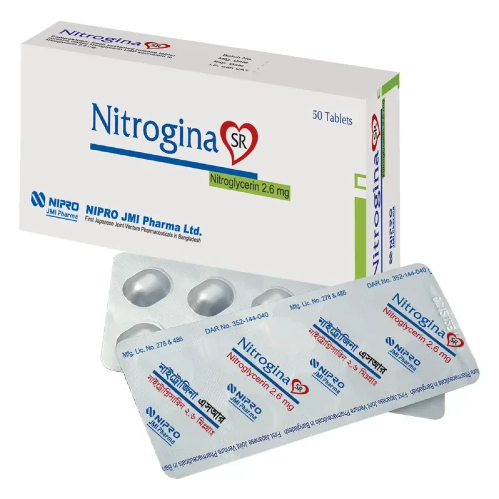 Nitrogina SR 2.6 mg Tablets