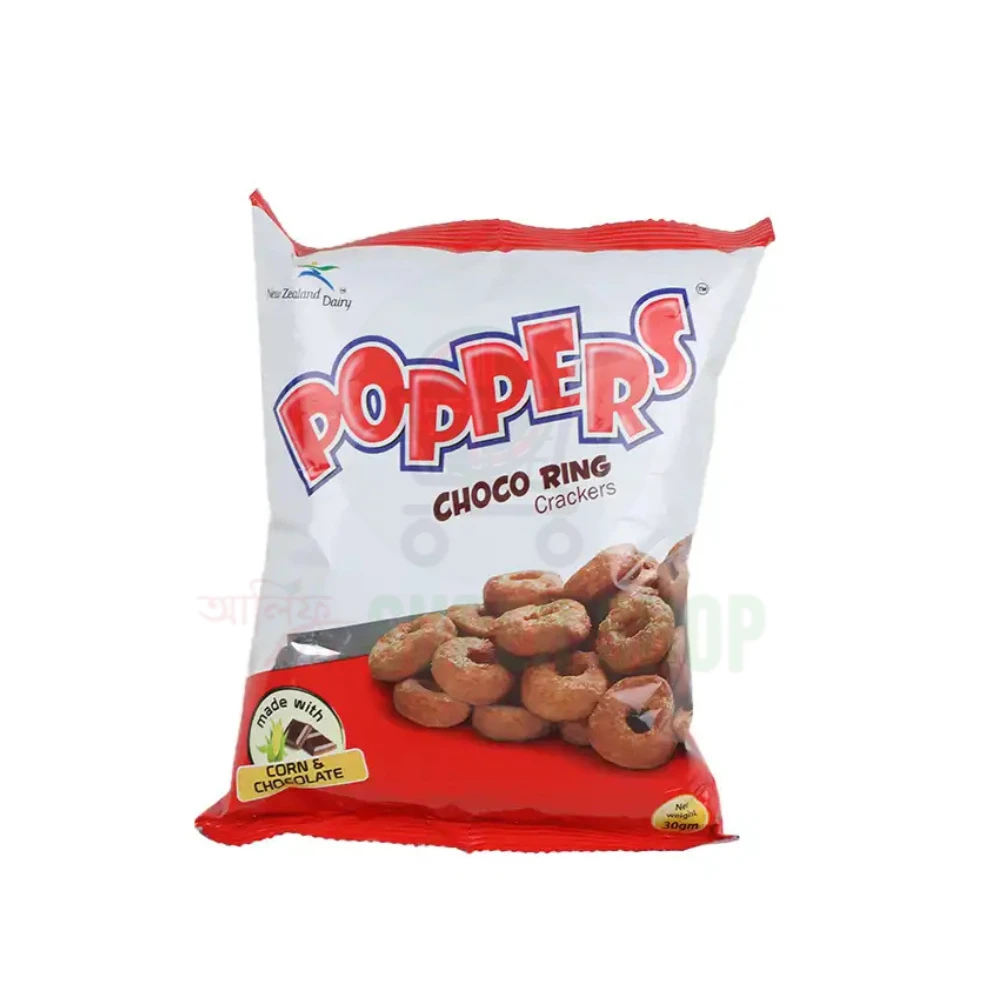 Poppers Choco Ring Crackers 30g